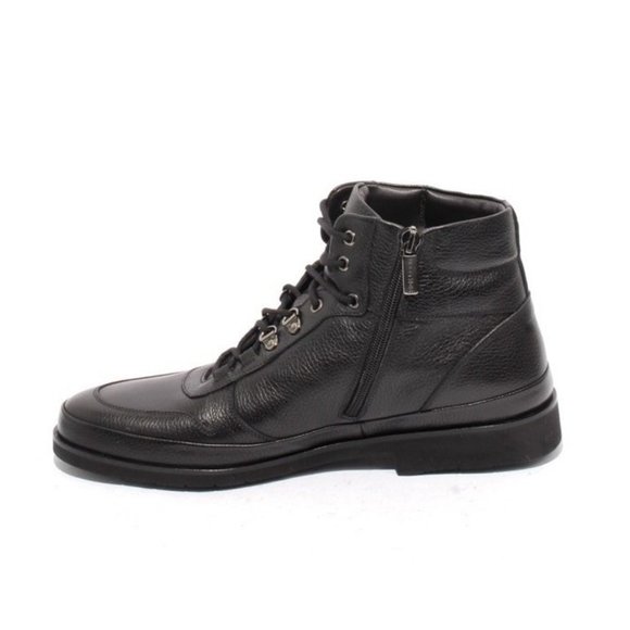 GoodMan 57668 Black Leather Lace Zip Fashion Sneakers Ankle Boots main image 7